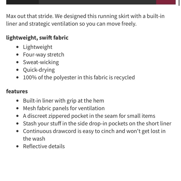 Lululemon Hotty Hot High Rise Skirt Long Black Size 2 - Picture 5 of 5